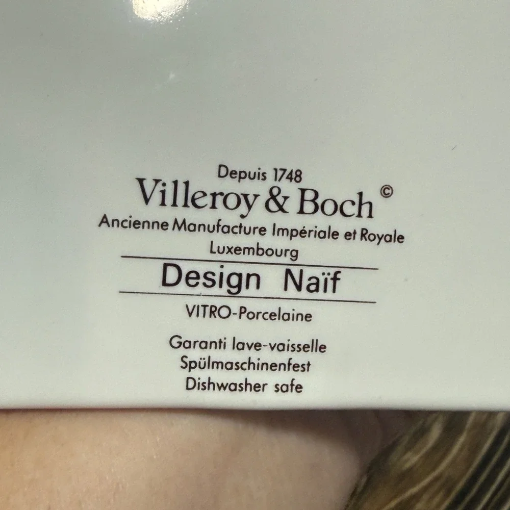 Villeroy & Boch Design Naif Wedding Cutting Board Porcelain Laplau Folk Art